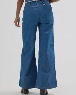 Wrangler High Rise Trouser - Original Rinse Outlet