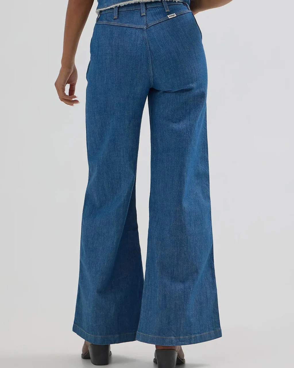 Wrangler High Rise Trouser - Original Rinse Outlet