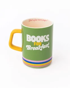 ban.do Hot Stuff Big Ceramic Mug - Books for Breakfast New
