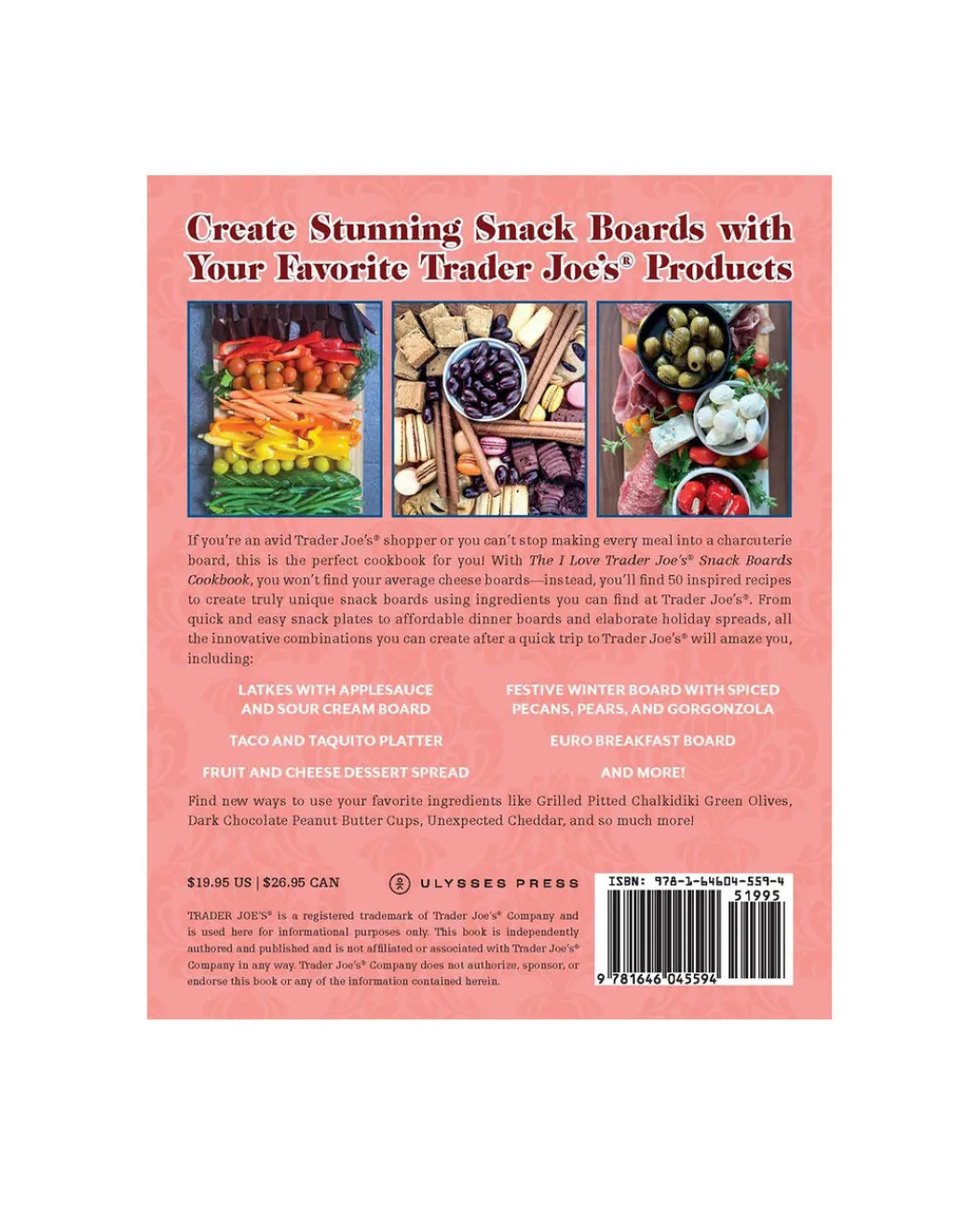 Pamela Ellgen I Love Trader Joe's Cookbook Snack Boards Outlet