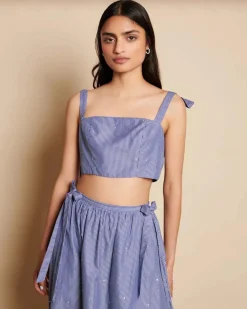 Sister Jane Ivy Stripe Crop Top Outlet