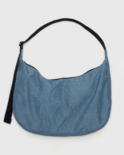 Baggu Large Nylon Crescent Bag - Digital Denim Outlet