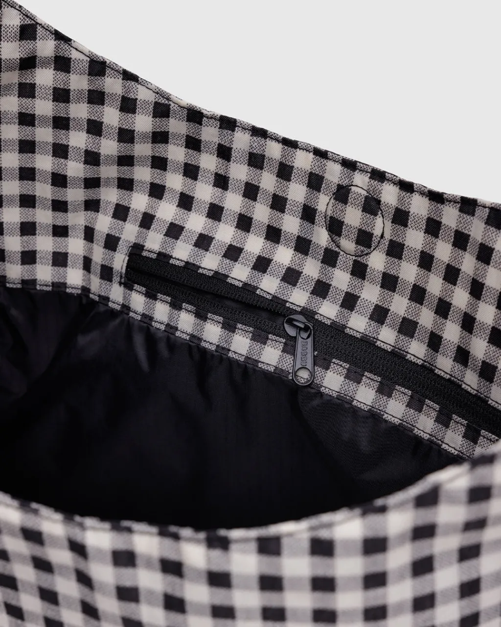Baggu Large Nylon Sling - Black & White Gingham Sale
