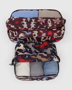 Baggu Large Packing Cube Set - Western Cut-Outs Clearance