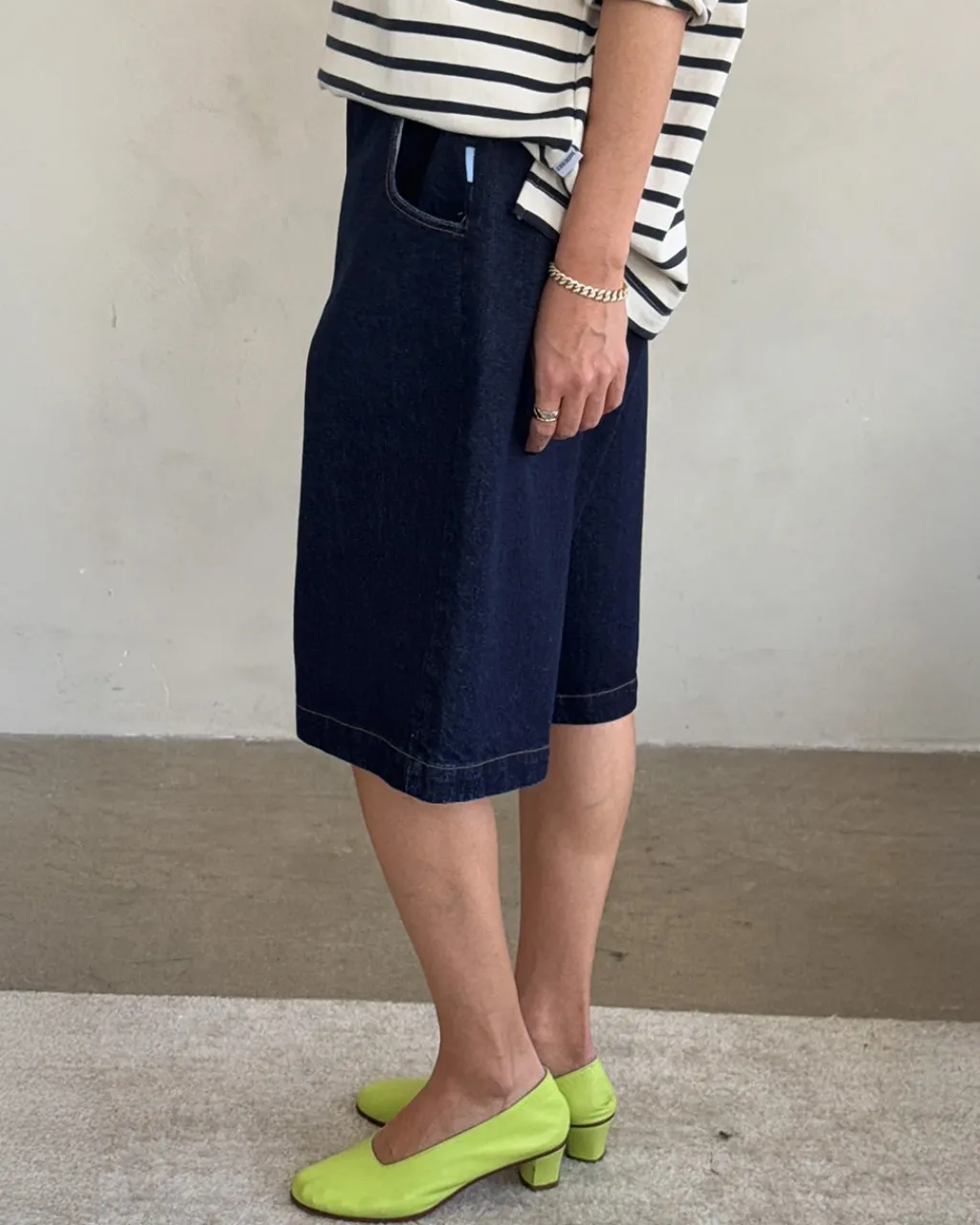 Le Bon Shoppe Liam Bermuda Shorts - Raw Denim