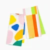 Poketo Linen Tea Towel Set - Stripes And Boulders