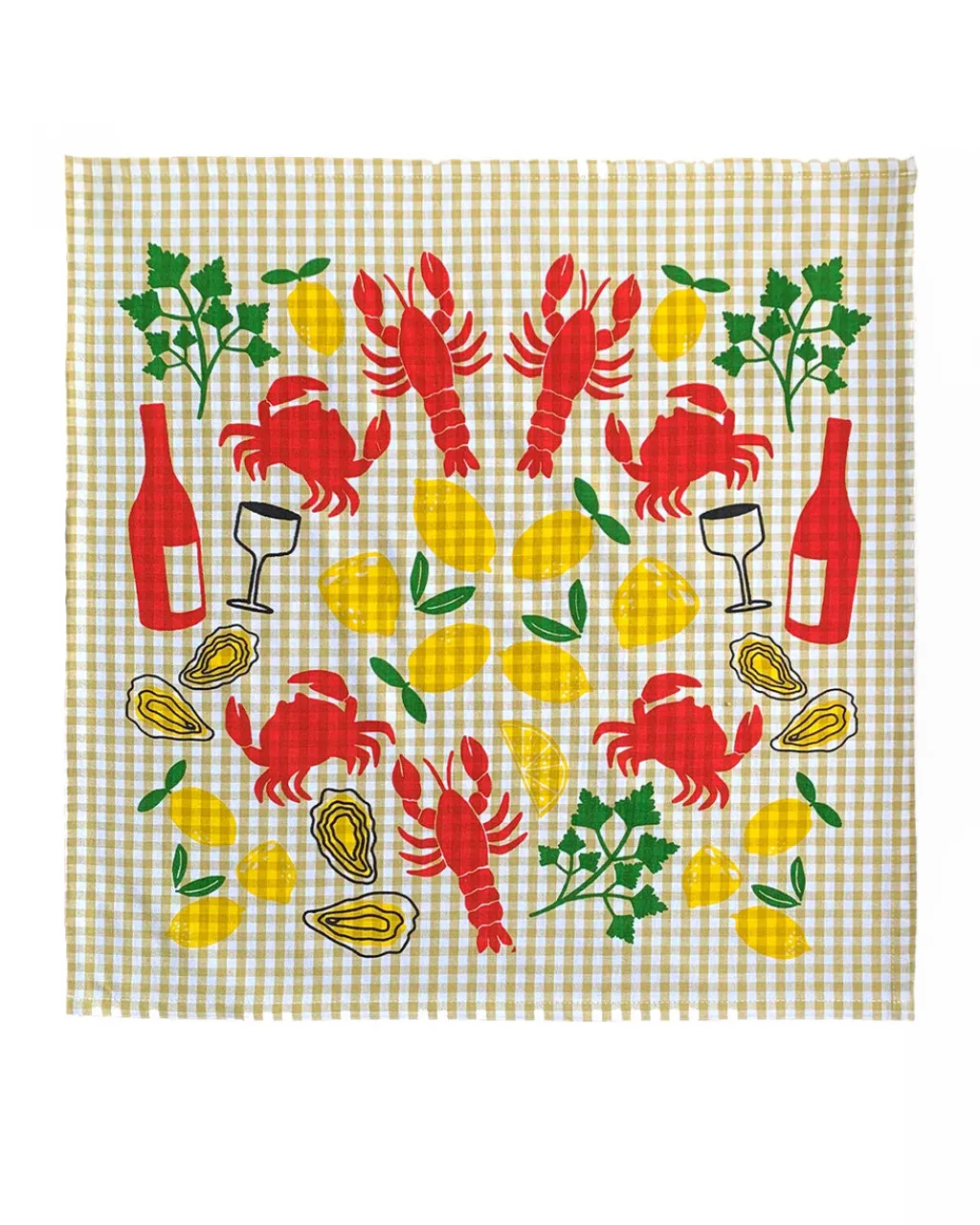 Julie Peach Tea Towel Lobster Boil Sale