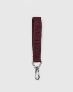 Baggu Logo Keychain - Mahogany Discount