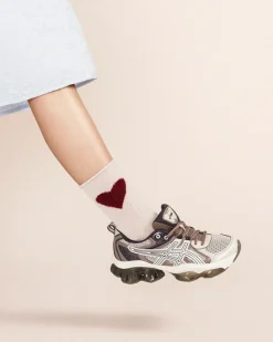 hansel from basel Love Cashmere Crew Socks - Beige Outlet