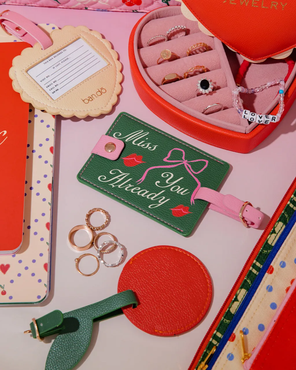 ban.do Luggage Tag Set - Heart and Cherry Discount