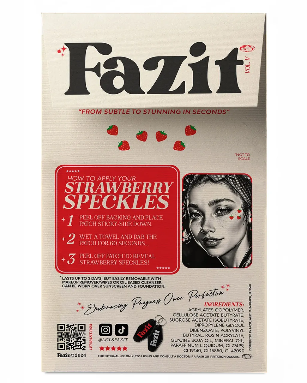 Fazit Makeup Patches - Strawberry Speckles Discount