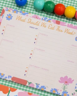 ban.do Meal Planner and Shopping List Set - Floral Hot