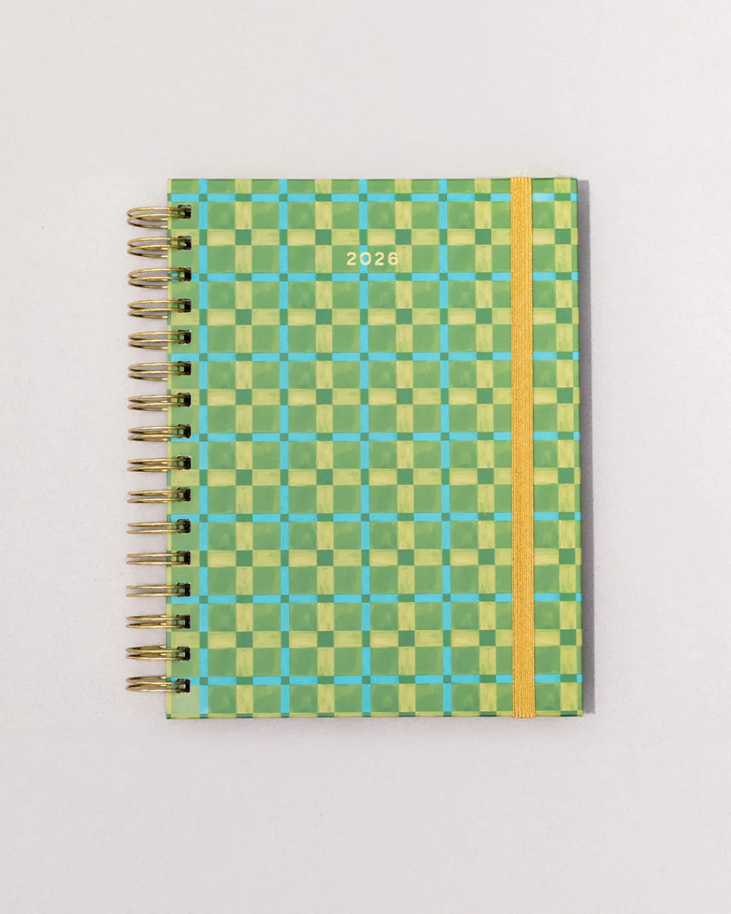 ban.do Medium 12-Month Annual Planner - Green Plaid Online