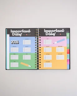 ban.do Medium 12-Month Annual Planner - Green Plaid Online