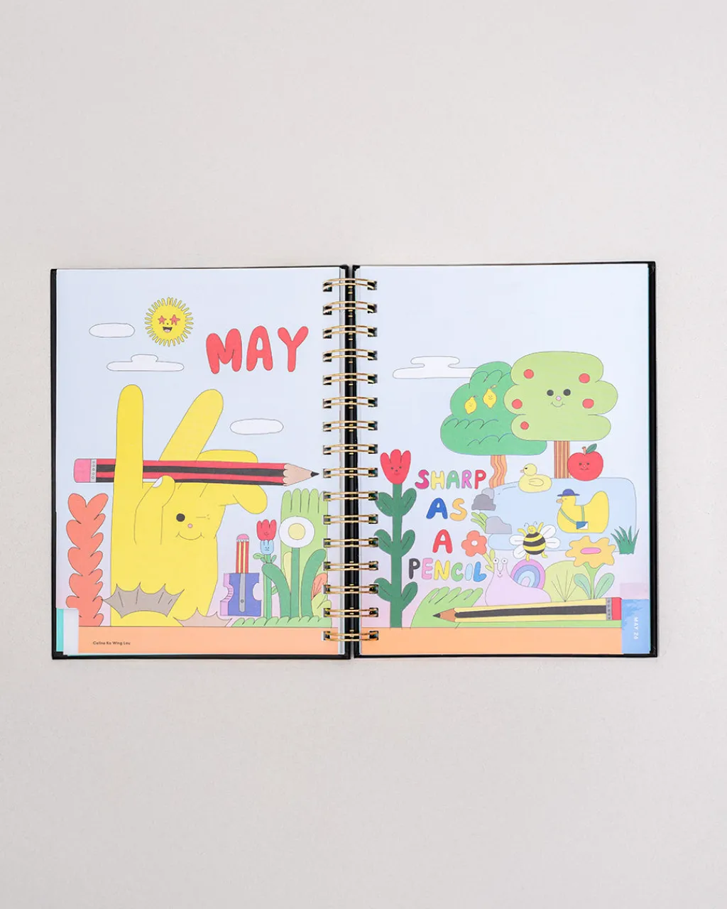 ban.do Medium 12-Month Annual Planner - Green Plaid Online