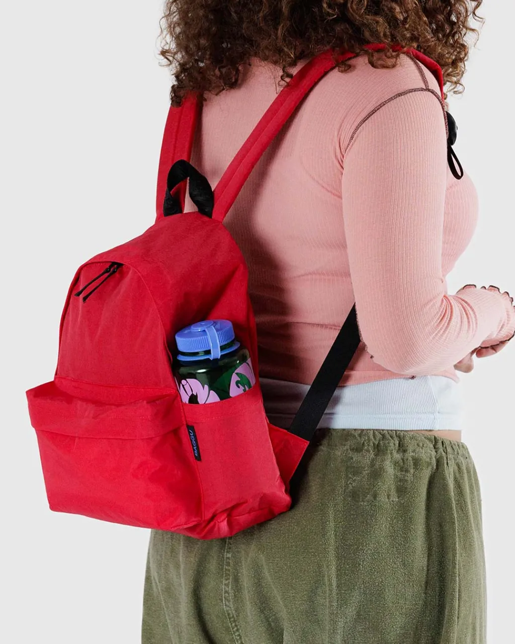Baggu Medium Nylon Backpack - Candy Apple New