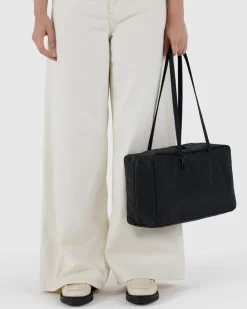 Baggu Medium Nylon Bowler Bag - Black Hot