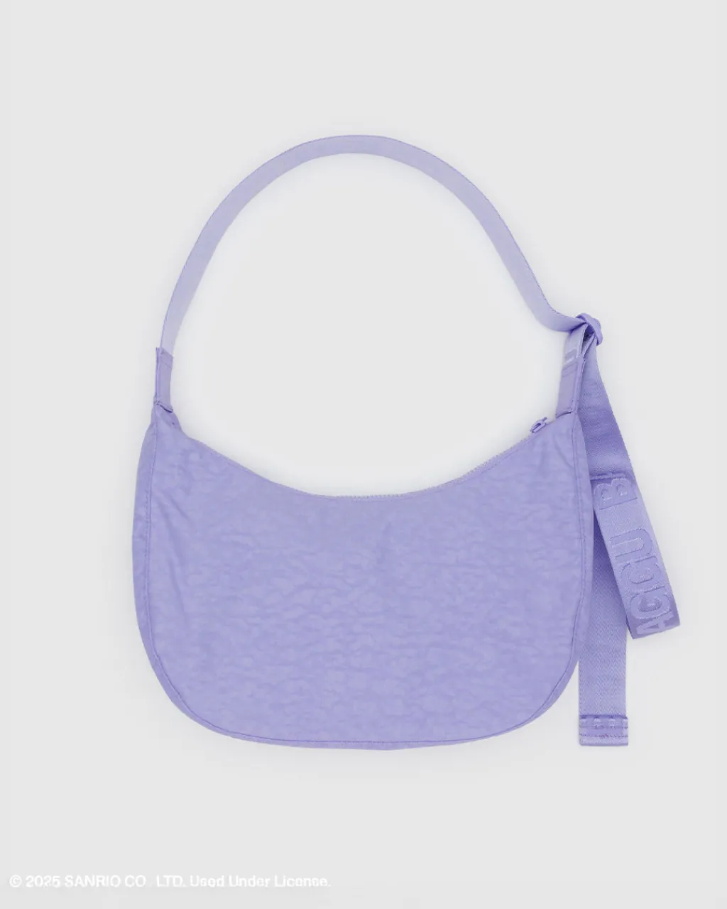 Baggu Medium Nylon Crescent Bag w/ Key Leash - Embroidered My Melody Strawberry Outlet