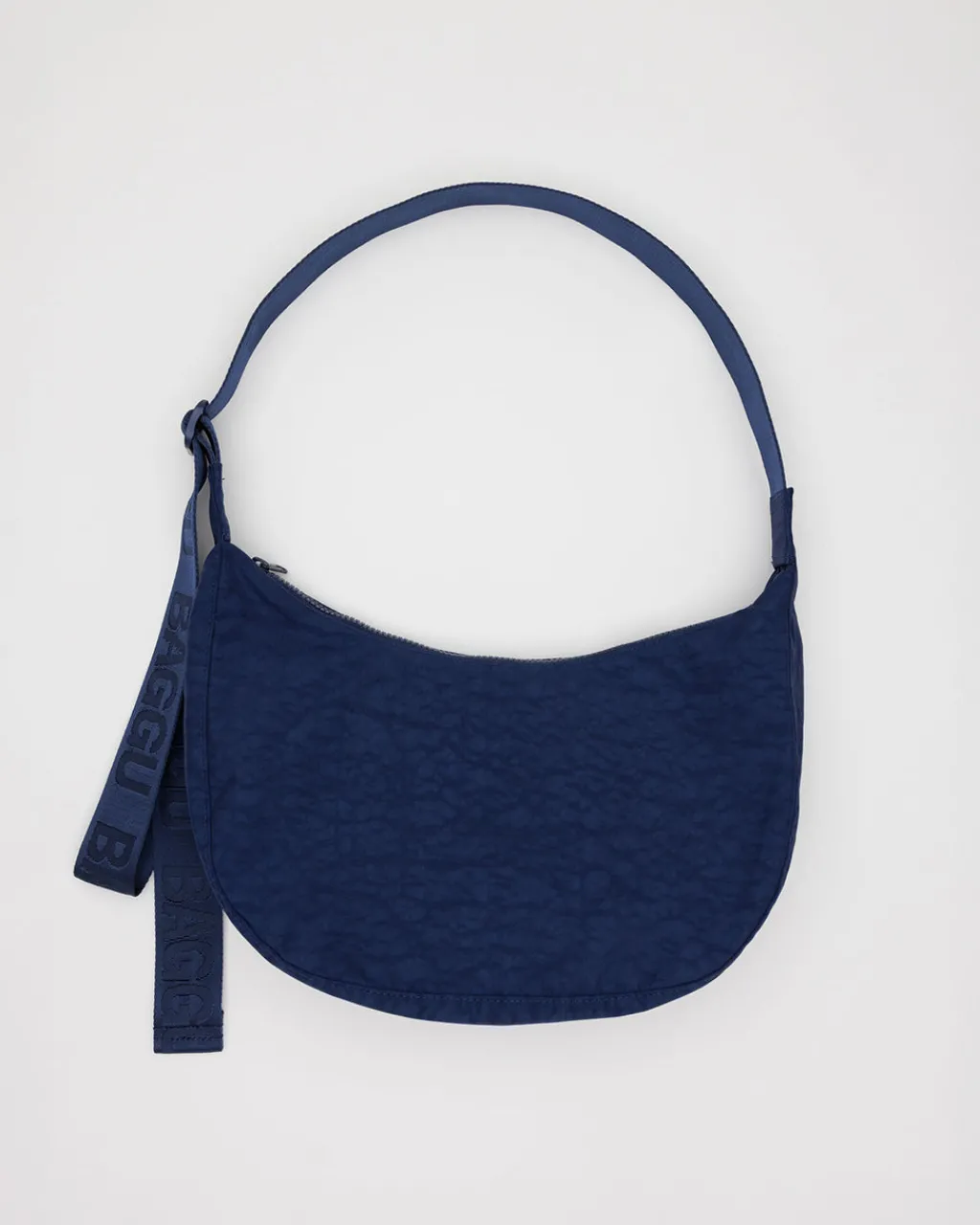 Baggu Medium Nylon Crescent Bag w/ Key Leash - Navy Best