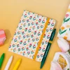 ban.do Mini Notebook with Pen - Tulips on Cream New