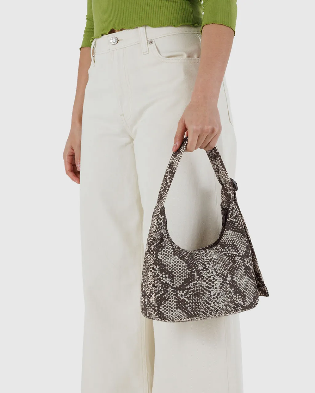 Baggu Mini Nylon Shoulder Bag - Snakeskin
