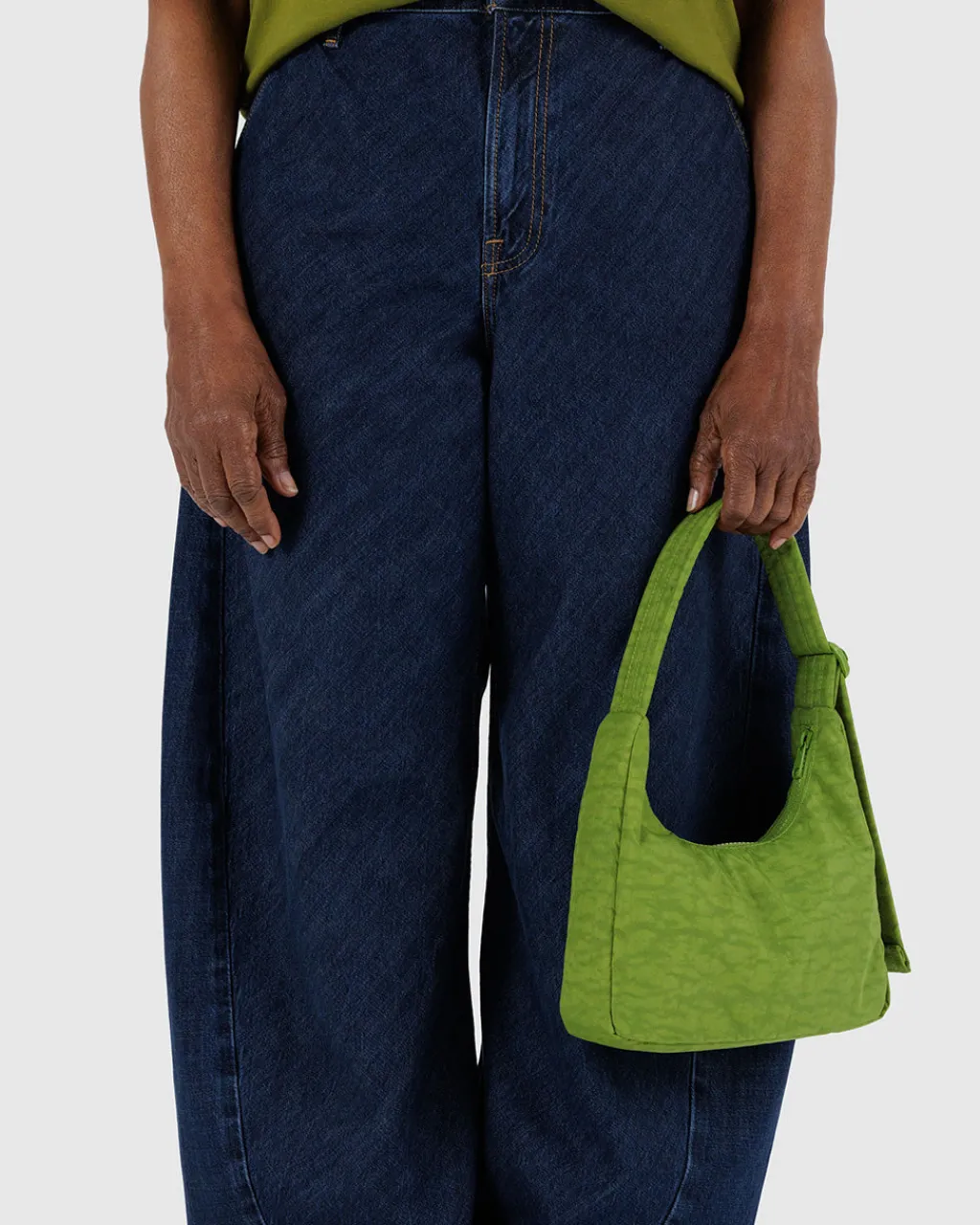Baggu Mini Nylon Shoulder Bag - Green Juice New