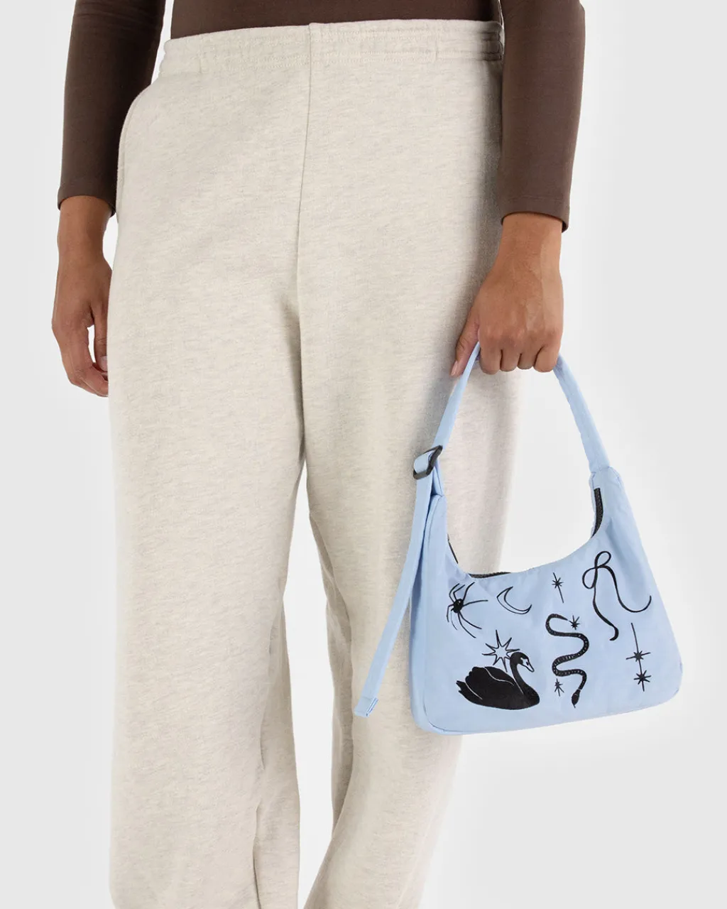 Baggu Mini Nylon Shoulder Bag - Embroidered Ballet Icons Sale