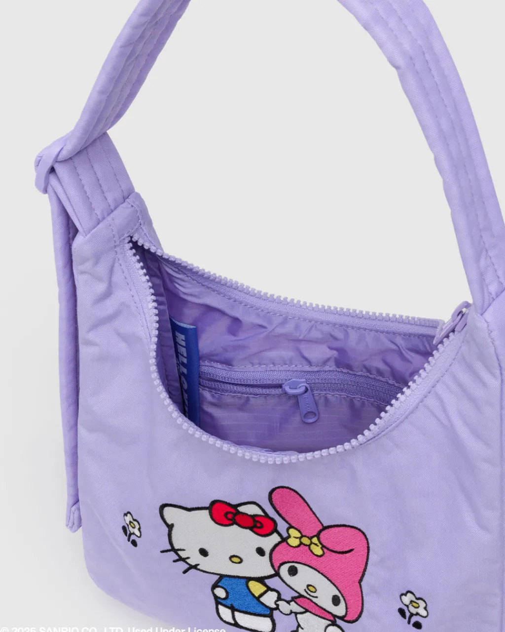 Baggu Mini Nylon Shoulder Bag - Embroidered Hello Kitty & My Melody Clearance