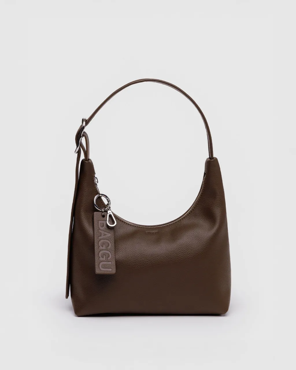 Baggu Mini Recycled Leather Shoulder Bag - Brown Hot