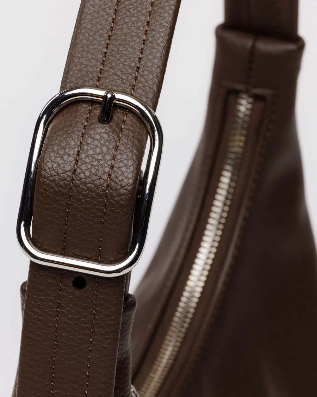 Baggu Mini Recycled Leather Shoulder Bag - Brown Hot
