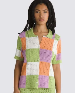 Vans Morrison Checker Sweater - Leaf Green