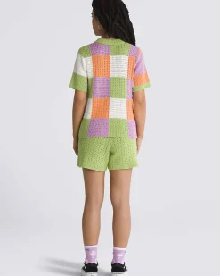 Vans Morrison Checker Sweater - Leaf Green