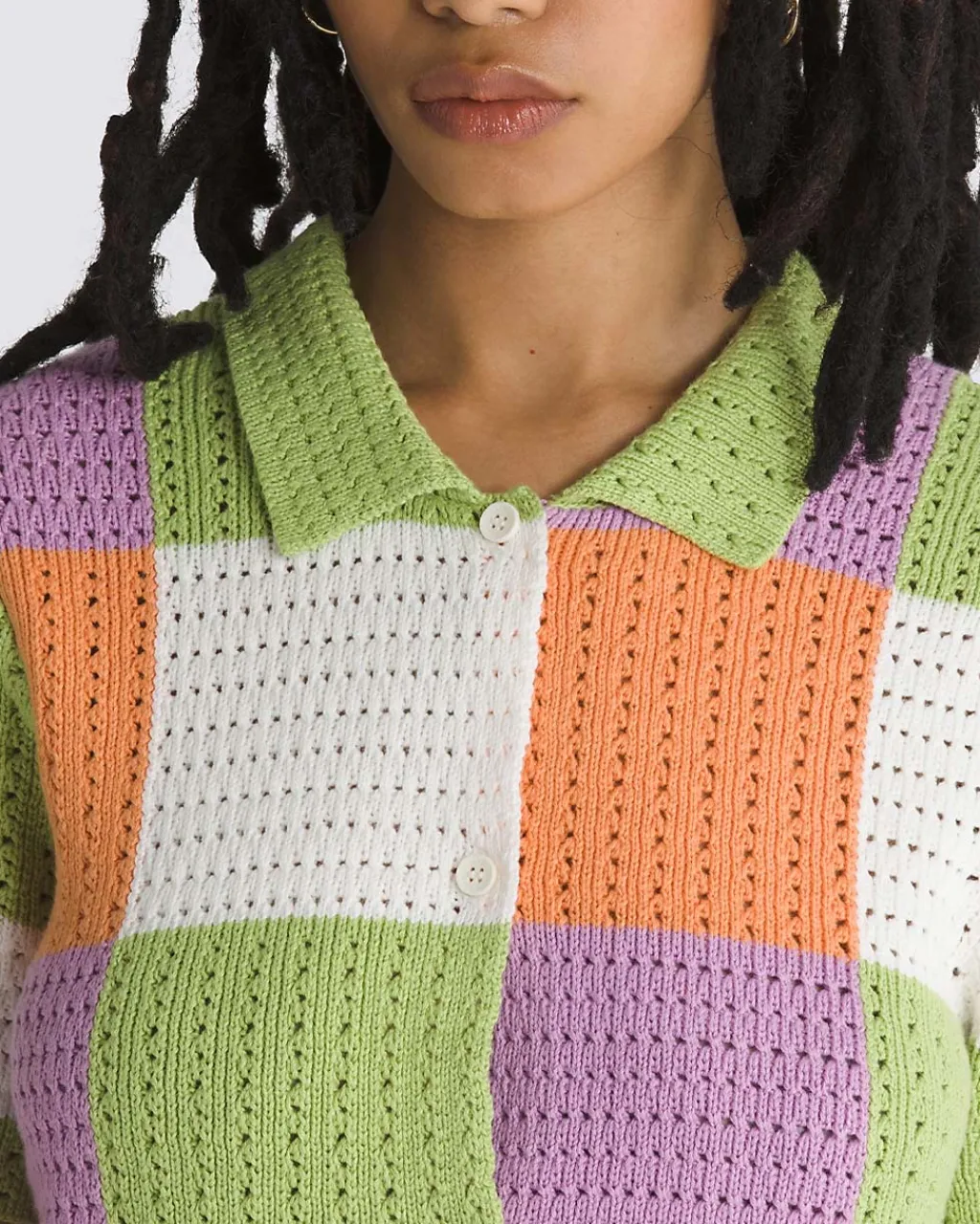 Vans Morrison Checker Sweater - Leaf Green