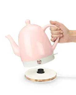Pinky Up Noelle Ceramic Electric Tea Kettle Pink Outlet