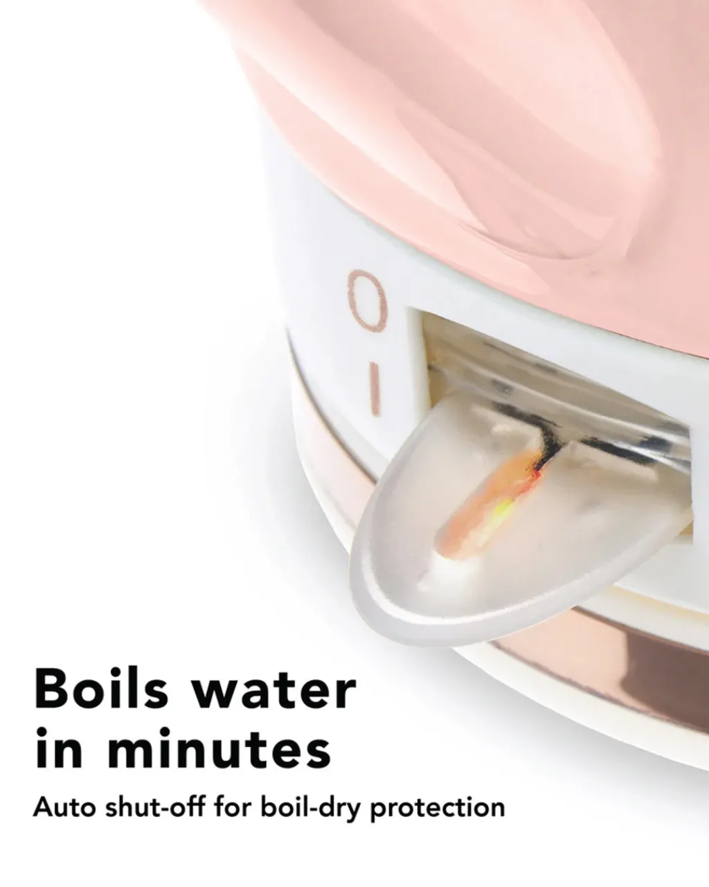 Pinky Up Noelle Ceramic Electric Tea Kettle Pink Outlet