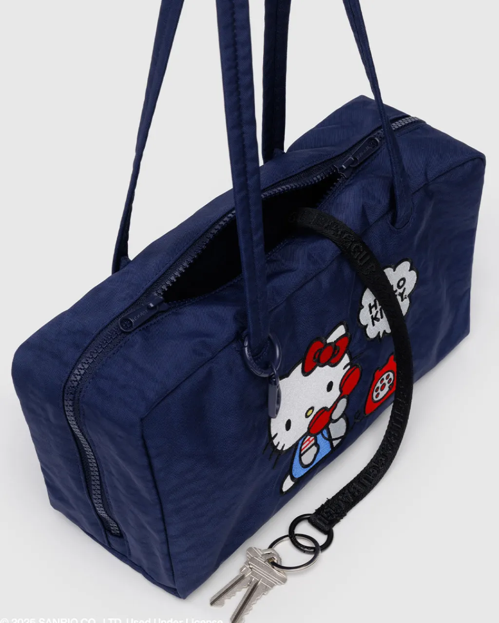 Baggu Nylon Bowler Bag - Embroidered Hello Kitty Phone Outlet