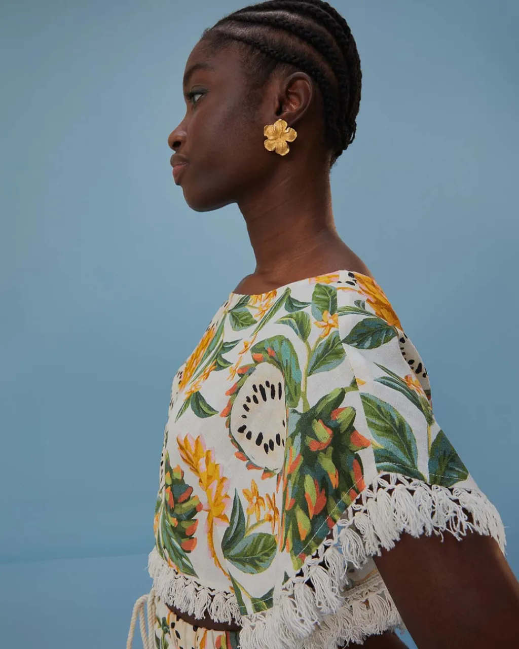 Farm Rio Off-White Biriba Blouse Clearance