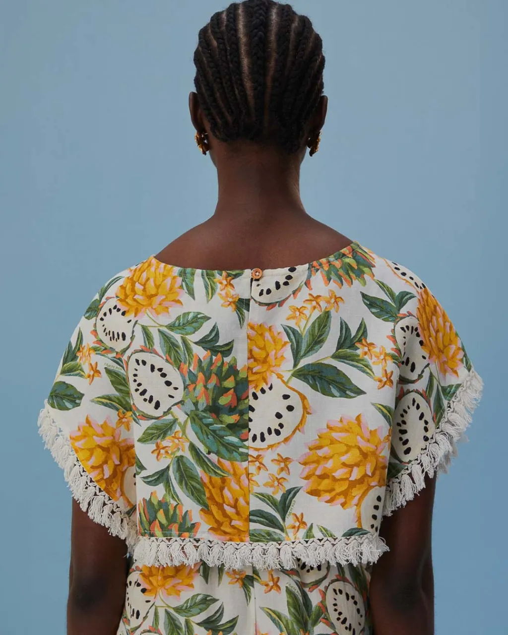 Farm Rio Off-White Biriba Blouse Clearance