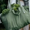 OMOM Organic Cotton Low Tote Bag - Green Clearance