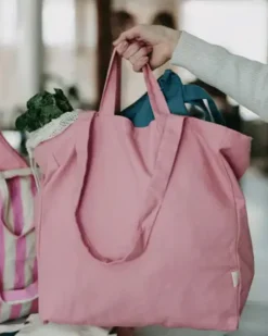 OMOM Organic Cotton Tote Bag - Pink Hot
