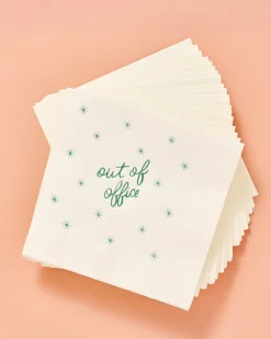 One & Only Paper Out of Office Cocktail Paper Napkin - Set of 20 Clearance