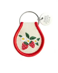 Three Potato Four Patch Keychain - Strawberry Blossom Sale