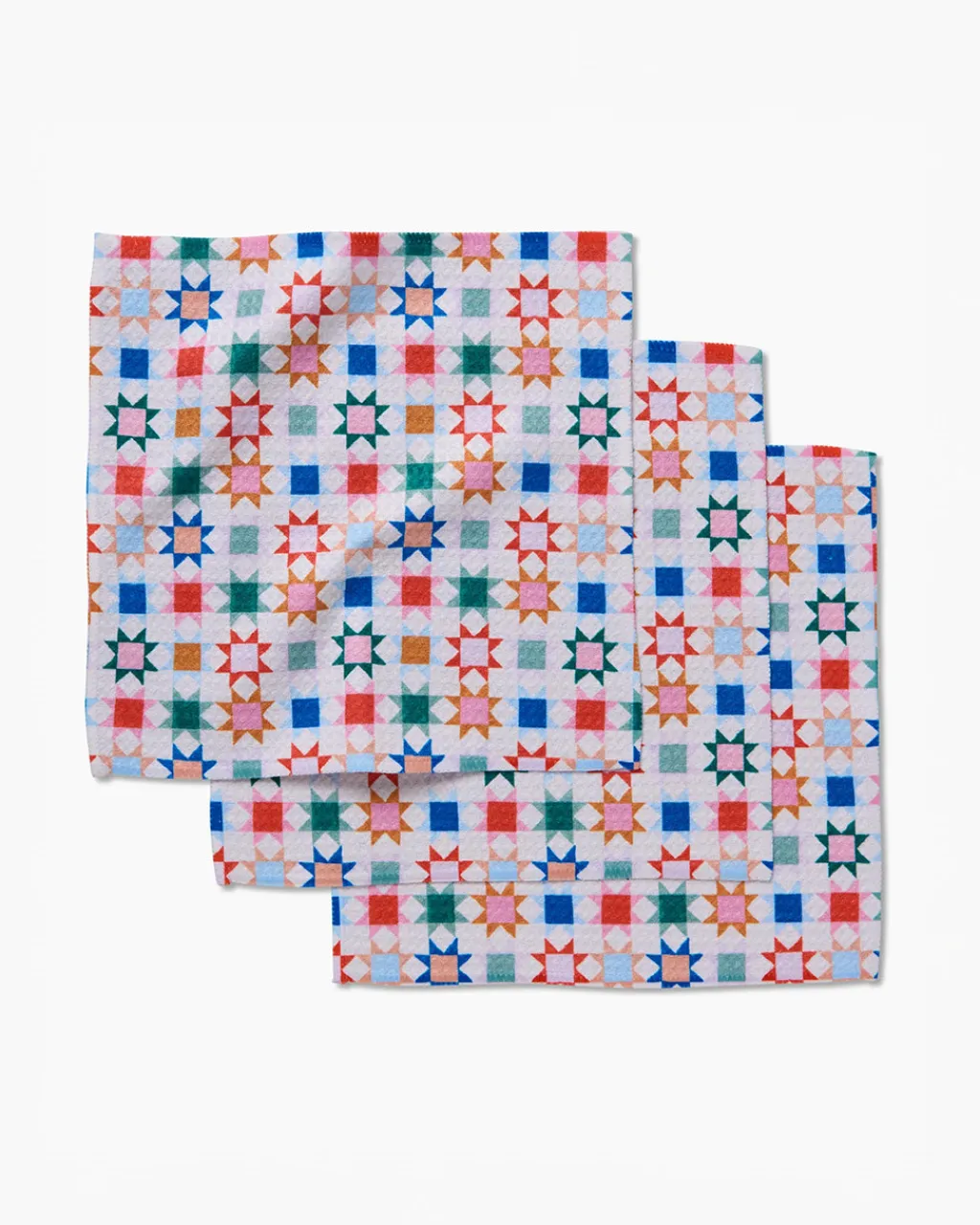 Geometry Patchwork Picnic Dishcloth Set Outlet