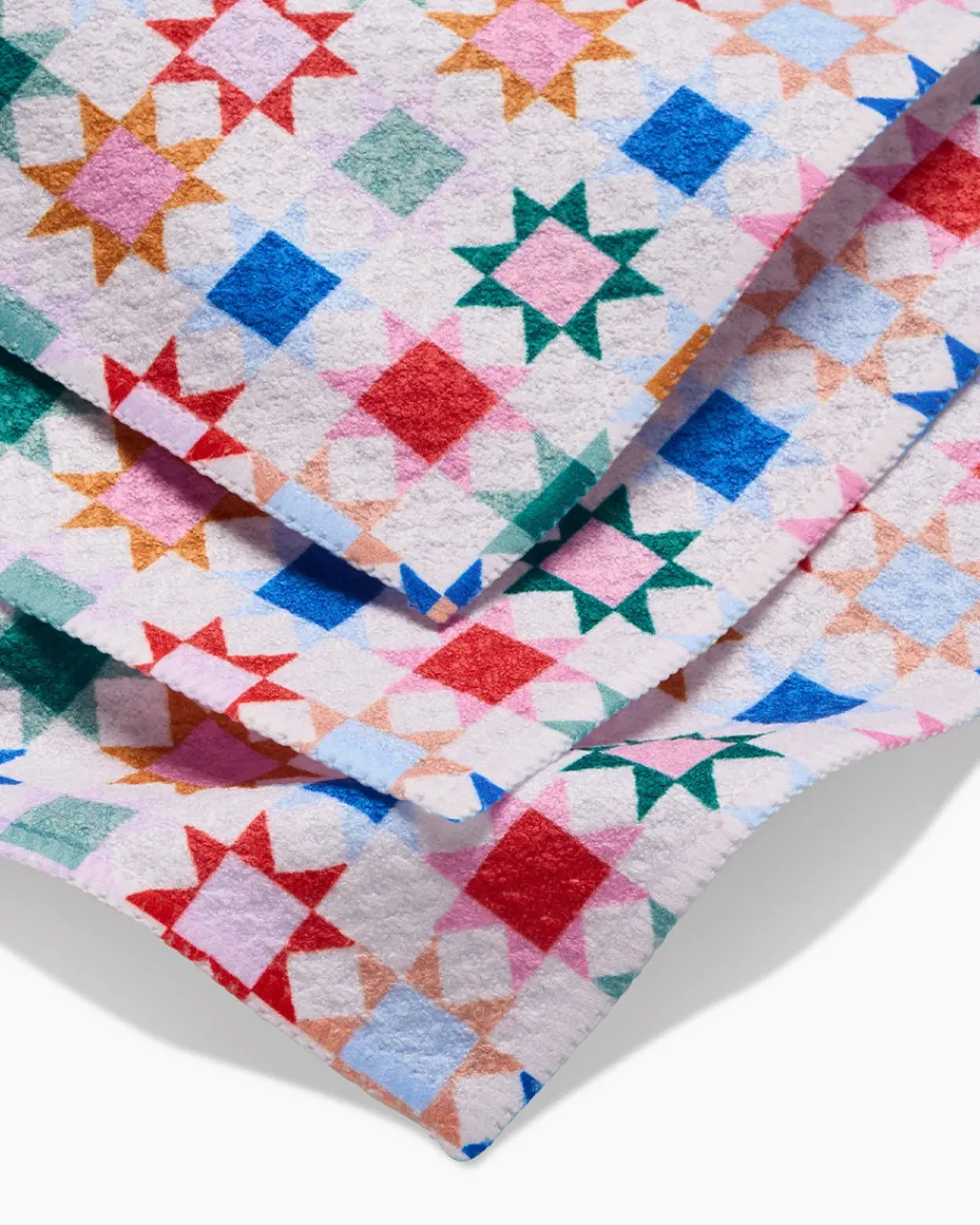 Geometry Patchwork Picnic Dishcloth Set Outlet