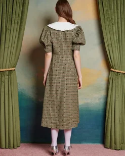 Sister Jane Pine Check Midi Dress Clearance
