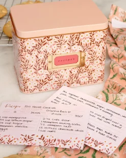 1canoe2 Tin Recipe Box Pink Daisy Outlet