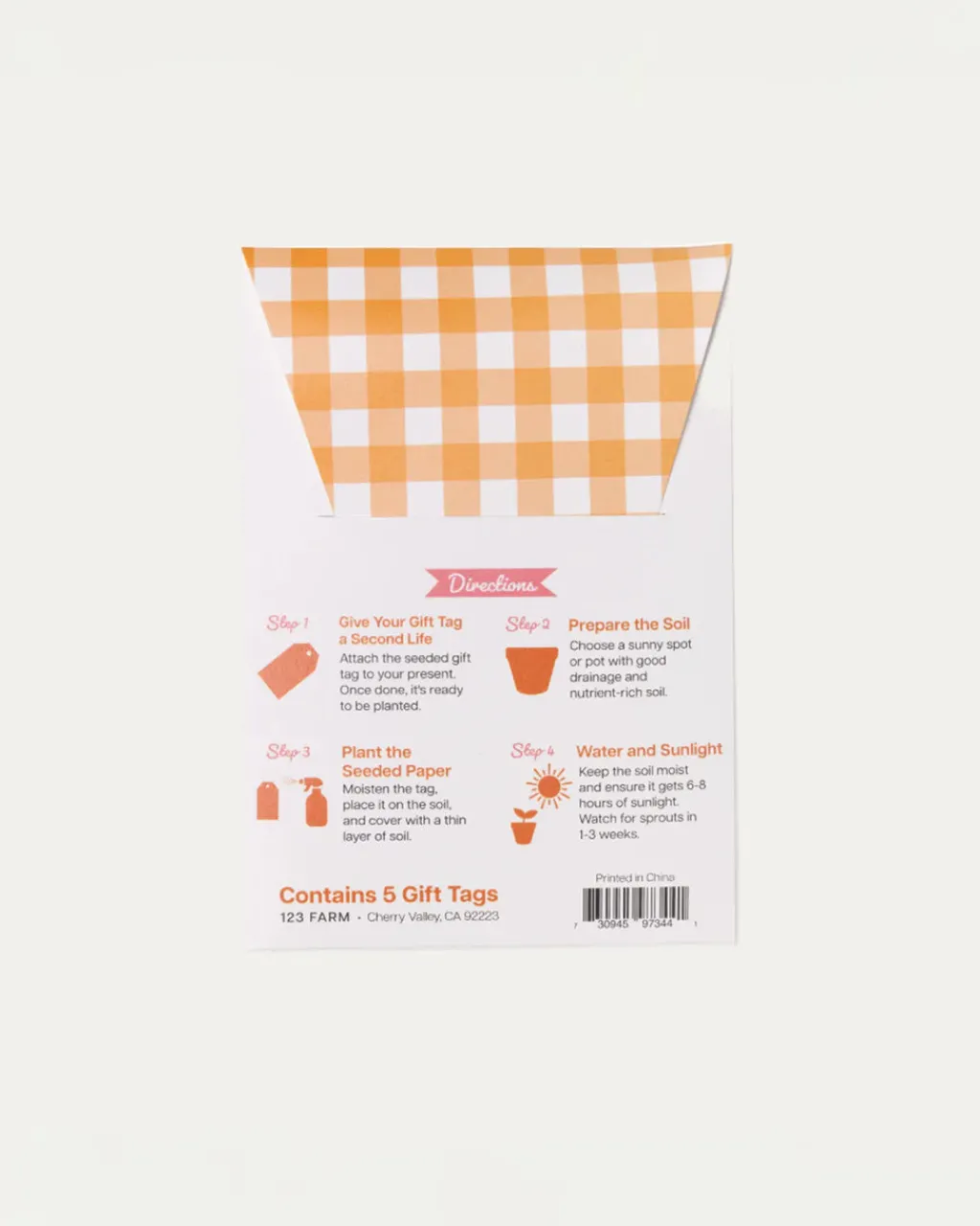 123 Farm Plantable Seed Gift Tags - Carrots Sale