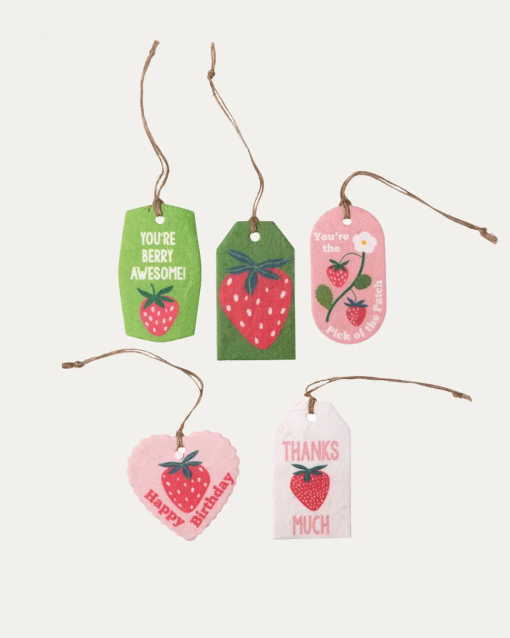 123 Farm Plantable Seed Gift Tags - Strawberries New
