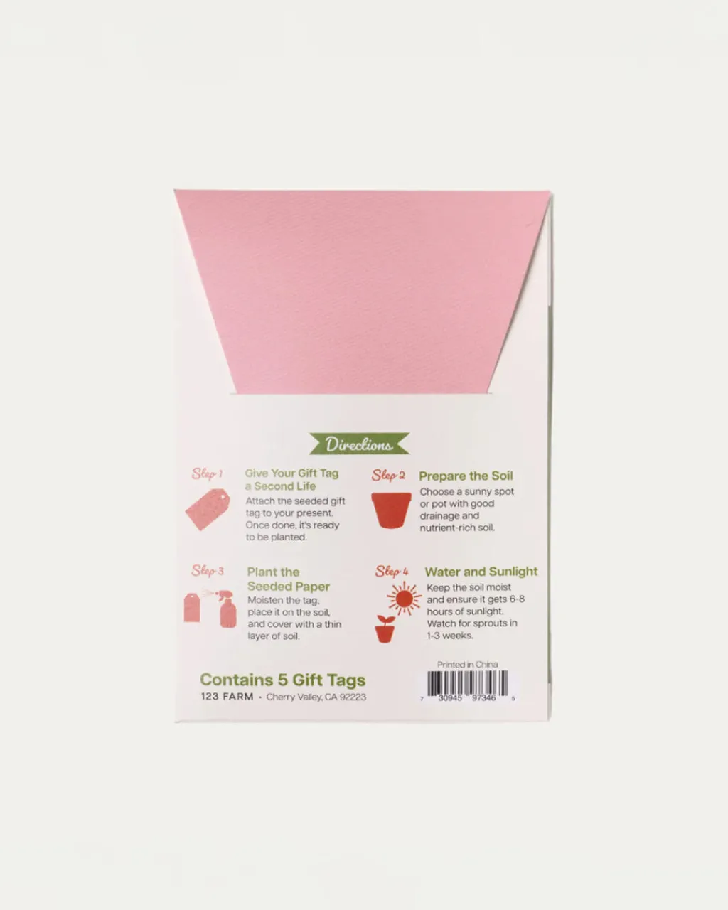 123 Farm Plantable Seed Gift Tags - Strawberries New