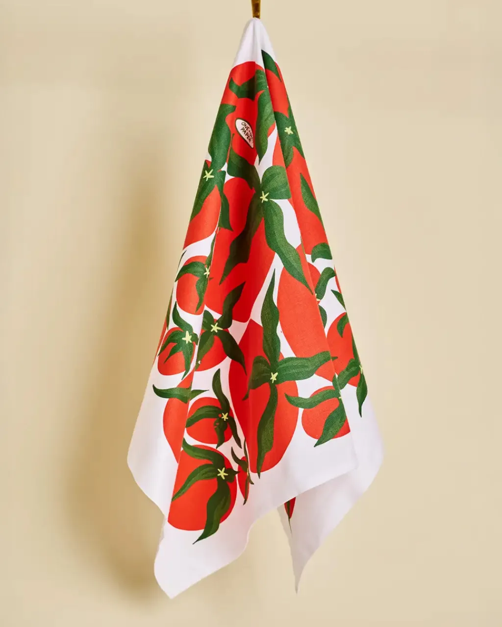 One & Only Paper Cotton Tea Towel Pomodoro Tomato New